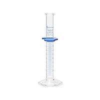 United Scientific™ (UNCYLNGB-10) 10mL Graduated Cylinder, Borosilicate 3.3 Glass, Double Metric Scale, Class B, Pack of 2
