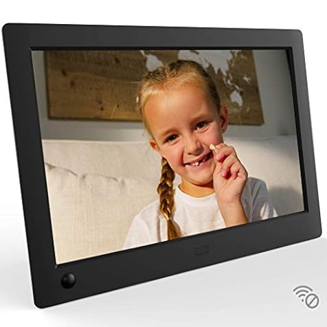 NIX Advance 8 Inch USB Digital Picture Frame; HD IPS Display, Auto-Rotate, Motion Sensor, Remote Control; Mix Photos and Videos in The Same Slideshow