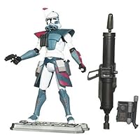 Star Wars 2011 Clone Wars Animated Action Figure CW No. 52 Clone Commander Colt Red Leader ARC Trooper