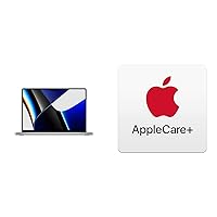 2021 Apple MacBook Pro (14-inch, Apple M1 Pro chip with 10‑core CPU and 16‑core GPU, 16GB RAM, 1TB SSD) - Silver AppleCare+ for 14-inch MacBook Pro