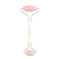 Pacifica Beauty Rose Quartz Face Roller for Face, Eyes, Neck, Body Muscle Relaxing & Treating Fine Lines and Wrinkles, Facial Beauty Roller Skin Care Tools, Face Massage Tool, Vegan, Pink