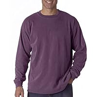 Comfort Colors Men's Adult Long Sleeve Tee, Style 6014 (Large, Berry)