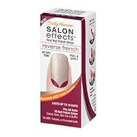 Salon Effects Nail Polish Strips Reverse French 003 Red My Tulips- 16 ct