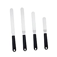 BESTOYARD 4pcs Spatula Right Angle Tool Icing Spreader Formula Dispenser Icing for Cake Brown Paper Bags Kitchen Supplies Baking Tool Cream Suit Cake Scraper Frosting Iron Decorate