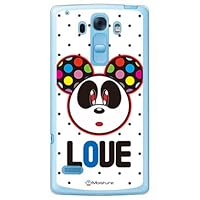 SECOND SKIN Love Panda Black Dot (Soft TPU Clear) Design by Moisture/for Disney Mobile on docomo DM-01G/docomo DLGDM1-TPCL-777-J179