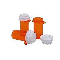 Ezy Dose Pill Box and Medicine, Vitamin Container & Vial | 10 Dram Storage | Child-Resistant Cap | Case of 250