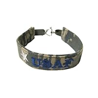 Air Force Name Tape Military Bracelet, Air Force Camo Bracelet, Air Force Jewelry, Air Force Gifts