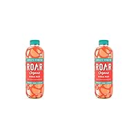 Roar Organic Georgia Peach Naturally Flavored Vitamin Enhanced Beverage 18 oz (Pack of 2)