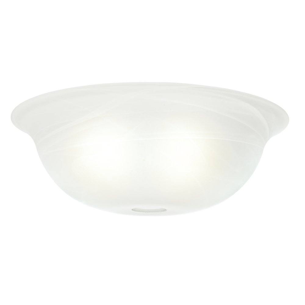 Casablanca 99057 Swirled Marble Standard Shape Glass Bowl,White , Pack of 1