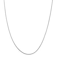 JewelryWeb 14ct Snake Chain Necklace in White Gold Yellow Gold Choice of Lengths 41 46 51 61 and 0.8mm 0.9mm 1.3mm 1mm