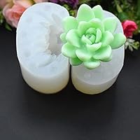 3PCS 3D Cactus Tree Succulents Silicone Mold For Jelly Chocolate Ice Making Cake Baking Gypsum Wax Concrete Mould DIY Resin Art Tools