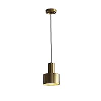 Pendant Lighting Simple Modern Chandelier,Brushed Brass Pendant Lighting Fixture Hanging Ceiling Light for Kitchen Bedroom Hallway Living Room,Brass,1 Lights
