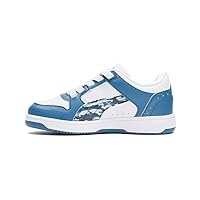 PUMA Kids Boys Rebound Joy Low Arctic Camo Lace Up Sneakers Shoes Casual - Blue, White