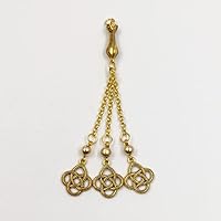 Accessories Tasbih Gold Metal Tassel with Hematite Stone 3 Chains misbaha Pendant Making Prayer Beads DIY Part (Gold)