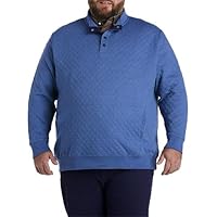 Oak Hill by DXL Men's Big and Tall Quilted Mockneck Pullover