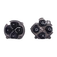 Replacement D-Pad Direction Button ABXY Key Left Right Function Button for PS Vita 2000 PSV 2000 Console Black