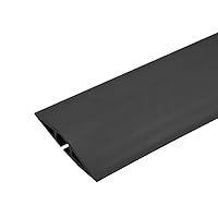Legrand Wiremold CDBK-50 Corduct 50 Foot Cord Cover for Floors, Holds 1 Cord or Cable, Black (1 Pack)