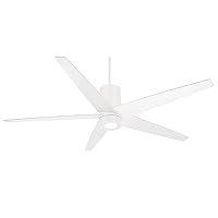 MINKA-AIRE F828-WHF Symbio 56 Inch Ceiling Fan with Integrated LED Light and DC Motor in Flat White Finish