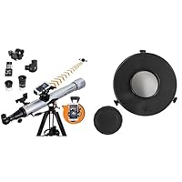 Celestron – Eclipse-Ready Telescope Kit – StarSense Explorer 80AZ Telescope – Includes ISO-Compliant EclipSmart Solar Telescope Filter – Observe Solar Eclipses and Sunspots During Day, Space at Night