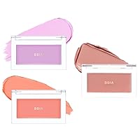 BBIA Ready To Wear Downy Cheek Cream Blush 3 Color (#04~06) BUNDLE SET - Blendable and Lightweight Cheek Makeup, Highly Pigmented with Long Wearing Formula