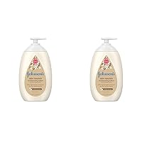 Skin Nourish Moisturizing Baby Lotion for Dry Skin with Vanilla & Oat Scents, Gentle & Lightweight Body Lotion for The Whole Family, Hypoallergenic, Dye-Free, 16.9 fl. oz (Pack of 2)