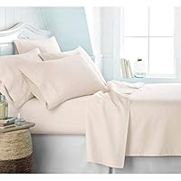 Organic Sheets - 100% Organic Cotton Sheet Set, 500 Thread Count - GOTS Certified 15'' Deep Pockets - Easy Fit - Wrinkle Free -Breathable & Cooling Sheets(Ivory/Full)