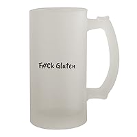F#Ck Gluten - 16oz Frosted Beer Stein, Frosted