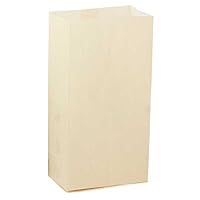 Hygloss Products Cream Paper Bags – For Party Favors, Arts, Crafts 3 x 5 x 9.75 Inch, 100 Pack