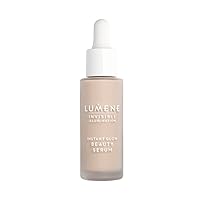 Lumene Invisible Illumination Instant Beauty Glow Serum - Sheer-Coverage Face Makeup + Brightening Serum - Infused with Nordic Algae and Vitamin E for Instant Radiance - Universal Light (30ml)