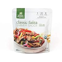 Classic Fajita Simmer Sauce, Certified Organic | 8 oz | Pack of 6