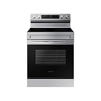 SAMSUNG NE63A6111SS 6.3 cu. ft. Smart Freestanding Electric Range with Steam Clean in Stainless Steel