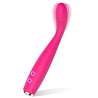 Rose Vibrator, High-Frequency G Spot Clitoris Vibrator with 5 Speeds & 10 Modes - Adorime Powerful Clitoral Stimulator, Vibrating Massager Wand for Women for Sex, Pink