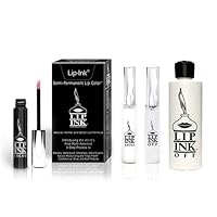 Lip Ink Liquid Mini Lip Kit - Henna Red (Orange) | Natural & Organic Makeup for Women International | 100% Organic, Kosher, & Vegan