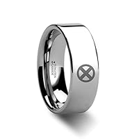 Super Hero Movie Tungsten Engraved Ring Jewelry