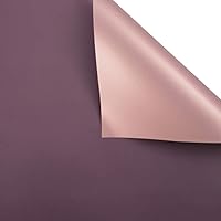 BBJ WRAPS Flower Packaging Paper Bouquet Korean Rose Gold Double Sided Flower Wrapping Paper Florist Supplies, 20 Sheets of 23.6 x 23.6 Inch (Purple)