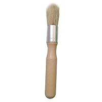 3pcs Bristle Paint Brush Grill Brush Cleaner Brush Wooden Cream Pastry Wax Brush Bbq Sauce Brush Bbq Basting Brush Oil Sauce Cream Brush Child Bamboo Round Graffiti Brush