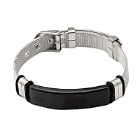 Men's Women's Trend Bracelet Adjustable strap design couple hand jewelry stainless steel bracelet