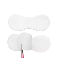 100 Pcs Round Shaped Eye Gel Pads Under Eye Pads Lint Free Lash Extension Eye Gel Patches for Eyelash Extension Eye Mask Beauty Tool(White package)