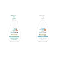 Sensitive Skin Care Baby Wash For Bath Time & Sensitive Skin Care Body Lotion For Delicate Baby Skin Rich Moisture With 24-Hour Moisturizer, 20 fl oz (Package May Vary)
