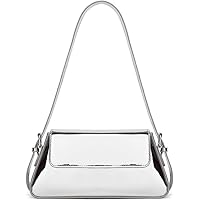 Evening Y2k Silver Hobo Purse Women Sparkly Silver Purse Satchel Metallic Tote Handbag Clutch Shoulder Bag 2024