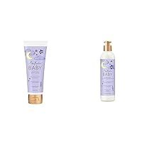 SheaMoisture Baby Manuka Honey & Lavender 8 oz Moisturizer and Pre-Wash Hair Detangler Nighttime Skin and Hair Care Regimen
