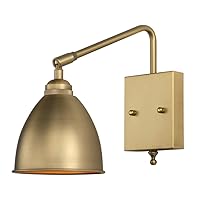 Pathson Swing Arm Bathroom Wall Sconce Vintage Wall Light Fixture Adjustable Wall Sconce Lighting for Living Room