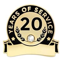 PinMart Years of Service Recognition Personalized Engravable Lapel Pin