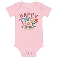 Happy Twosday 2.22.22 Baby One Piece Short Sleeve Shirt 1