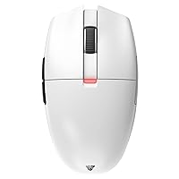 FANTECH ARIA XD7 Wireless Gaming Mouse - Pixart 3395 Gaming Sensor 26000 DPI, KAILH GM8.0 Switches, Super Lightweight 59 Grams and Ambidextrous Egg Shape, 3-Mode Connectivity, White