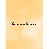 Cecilia: Personal Name Dot Gird | The Notebook For Writing Journal or Diary Women & Girls Gift for Birthday, For Student | 160 Pages Size 8.5x11inch - V.153