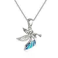 southbankstore Angel play music Necklaces Heart for Girls Kids Women Angel Wing Pendant Necklace Gifts for Valentine,Birthday