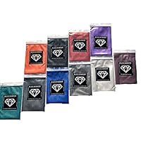 Variety Pack 12 (10 Colors) Mica Powder Diamond Series Variety Pigment Packs (Epoxy,Paint,Color,Art) Black Diamond Pigments