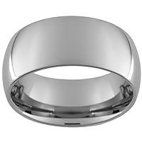 10mm Tungsten Carbide Men's Ring Wedding Band Jewelry (Full & Half Sizes 5-17)