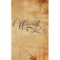 Officiant: Wedding Officiant's Booklet for Speech or Vows - 5x8 Book